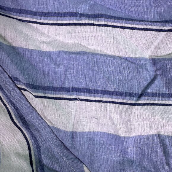 Gap Linen Blend Shirt Womens Size XL Blue Striped Button Short Sleeve NWT E858 - Picture 6 of 10